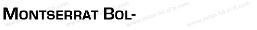 Montserrat Bol字体转换